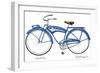 Blue Chantilly-Jennifer Goldberger-Framed Art Print