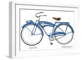 Blue Chantilly-Jennifer Goldberger-Framed Art Print