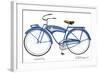 Blue Chantilly-Jennifer Goldberger-Framed Art Print