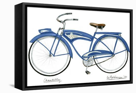 Blue Chantilly-Jennifer Goldberger-Framed Stretched Canvas