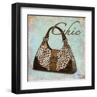 Blue Chic Purse-Todd Williams-Framed Art Print