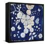 Blue Chinoserie Garden2-Studio M-Framed Stretched Canvas