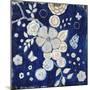 Blue Chinoserie Garden2-Studio M-Mounted Art Print