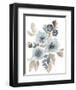 Blue & Chocolate Cascade I-Jennifer Goldberger-Framed Art Print