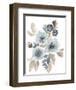 Blue & Chocolate Cascade I-Jennifer Goldberger-Framed Art Print