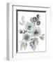 Blue & Chocolate Cascade I-Jennifer Goldberger-Framed Art Print