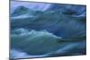 Blue Choppy Waves In Slow Motion-Anthony Paladino-Mounted Giclee Print