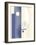 Blue Circle Series Three-Ruth Palmer-Framed Art Print