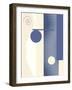 Blue Circle Series Two-Ruth Palmer-Framed Art Print