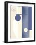 Blue Circle Series Two-Ruth Palmer-Framed Art Print