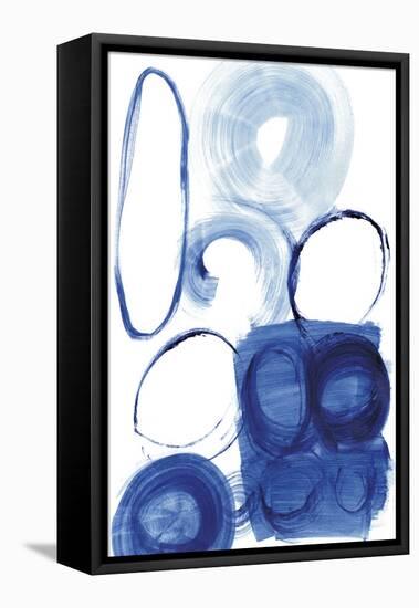 Blue Circle Study I-Jodi Fuchs-Framed Stretched Canvas