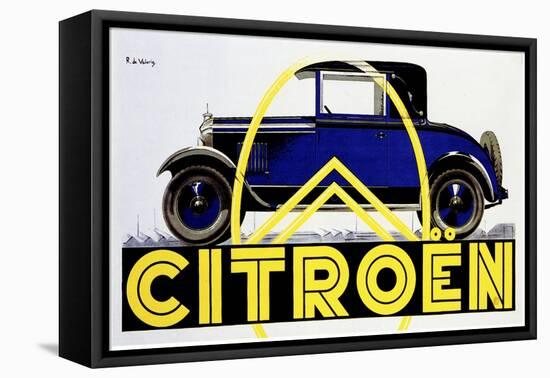 Blue Citroen-null-Framed Stretched Canvas