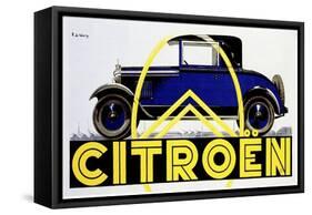 Blue Citroen-null-Framed Stretched Canvas