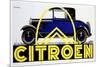 Blue Citroen-null-Mounted Giclee Print