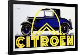 Blue Citroen-null-Framed Giclee Print