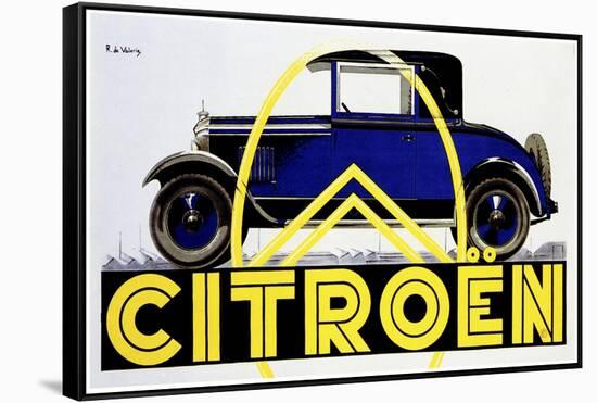 Blue Citroen-null-Framed Stretched Canvas