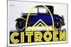 Blue Citroen-null-Mounted Giclee Print