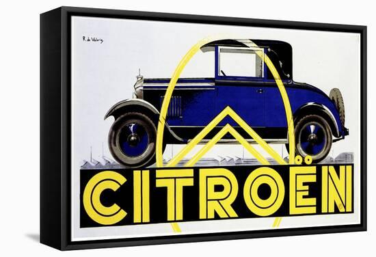 Blue Citroen-null-Framed Stretched Canvas