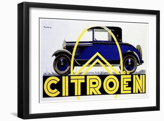 Blue Citroen-null-Framed Premium Giclee Print