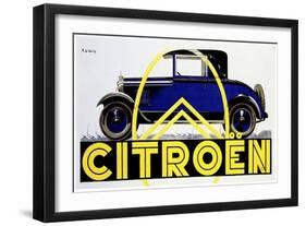 Blue Citroen-null-Framed Premium Giclee Print