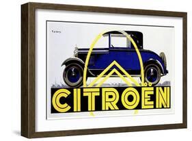 Blue Citroen-null-Framed Giclee Print