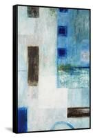 Blue City Blocks-Chris Mills-Framed Stretched Canvas