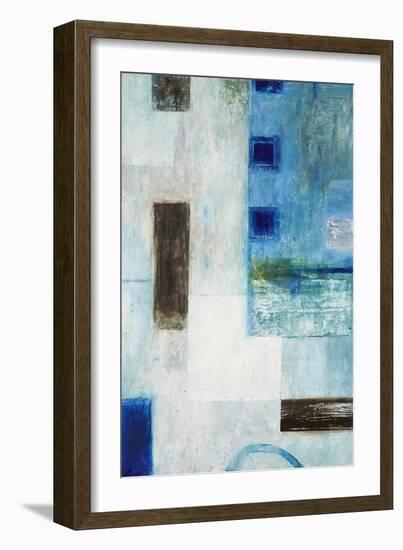Blue City Blocks-Chris Mills-Framed Art Print