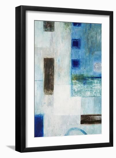 Blue City Blocks-Chris Mills-Framed Art Print