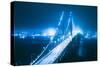 Blue City Bridge, Bay Bridge, San Francisco, California-Vincent James-Stretched Canvas