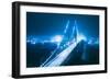 Blue City Bridge, Bay Bridge, San Francisco, California-Vincent James-Framed Photographic Print