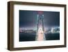 Blue City Bridge, Night View San Francisco California-Vincent James-Framed Photographic Print