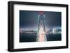 Blue City Bridge, Night View San Francisco California-Vincent James-Framed Photographic Print