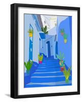 Blue City-Petra Lizde-Framed Giclee Print