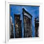 Blue Cityscape-Paul Brent-Framed Art Print