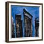 Blue Cityscape-Paul Brent-Framed Art Print