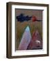 Blue Clouds on a Red Moon Night, 2016-Gigi Sudbury-Framed Premium Giclee Print