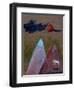 Blue Clouds on a Red Moon Night, 2016-Gigi Sudbury-Framed Premium Giclee Print