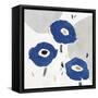 Blue Cluster II-Isabelle Z-Framed Stretched Canvas