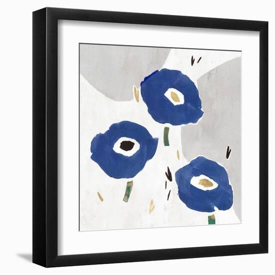 Blue Cluster II-Isabelle Z-Framed Art Print