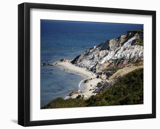 Blue Coast Line I-Nicole Katano-Framed Photo