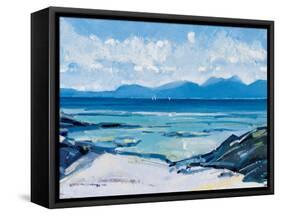 Blue Coast Line-unknown Kelsey-Framed Stretched Canvas