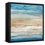 Blue Coastal Landscape I-null-Framed Stretched Canvas