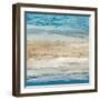 Blue Coastal Landscape I-null-Framed Art Print