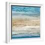 Blue Coastal Landscape I-null-Framed Art Print
