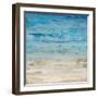 Blue Coastal Landscape II-null-Framed Art Print