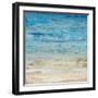 Blue Coastal Landscape II-null-Framed Art Print