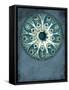 Blue Coastal-Jace Grey-Framed Stretched Canvas