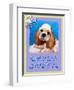 Blue Cocker Spaniel-Cathy Cute-Framed Premium Giclee Print