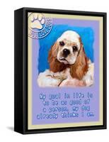 Blue Cocker Spaniel-Cathy Cute-Framed Stretched Canvas