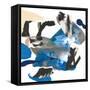 Blue Collage I-Jodi Fuchs-Framed Stretched Canvas